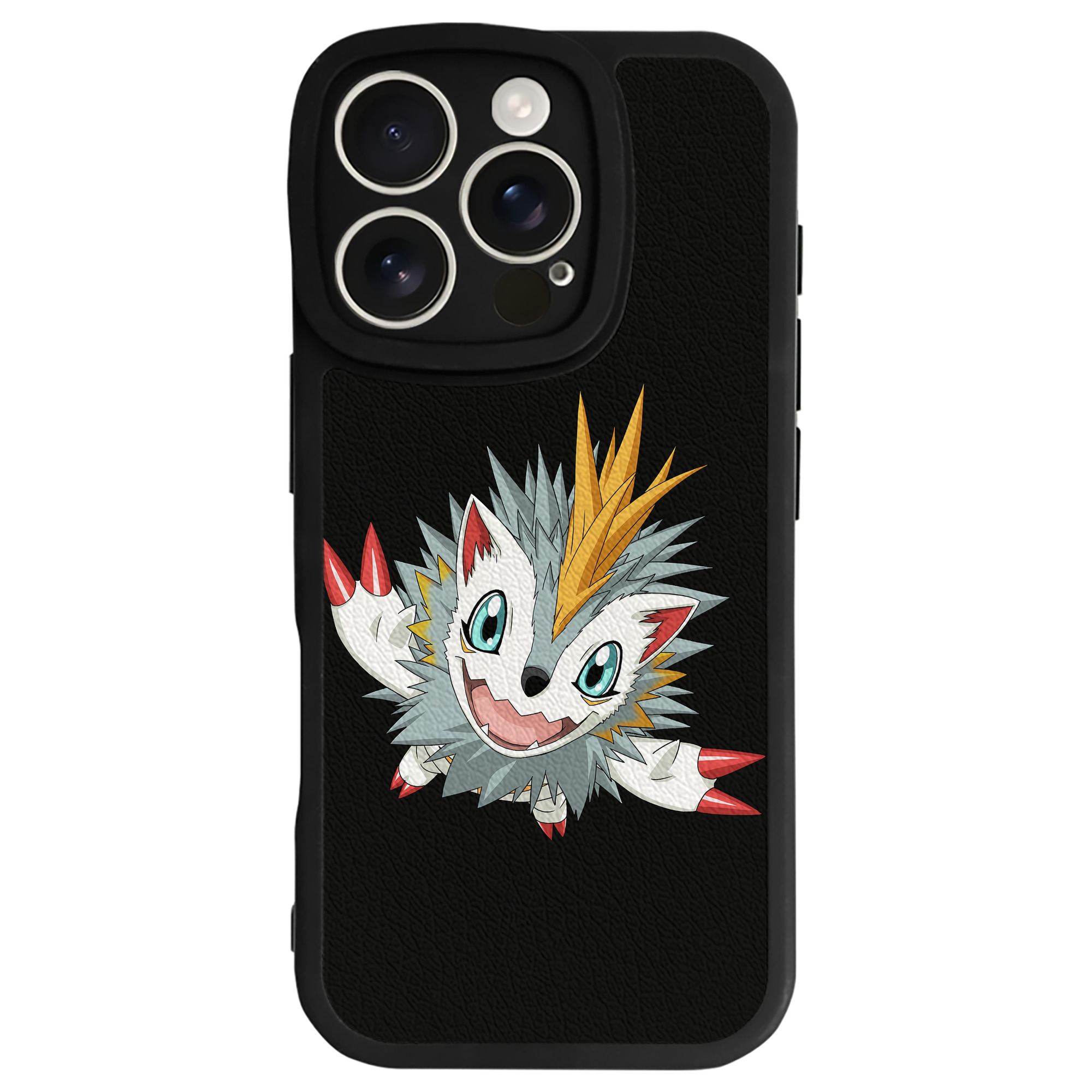 （画像用） Digimon デジタルモンスター/デジモン 【iPhone 16シリーズ対応】シリコンスマホケース（レザー調） 材質：シリコン